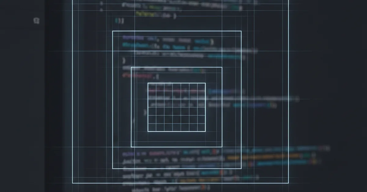 Diagram showing nested grid elements aligning to a parent CSS grid track layout